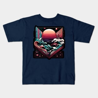 Vapor Waves Kids T-Shirt